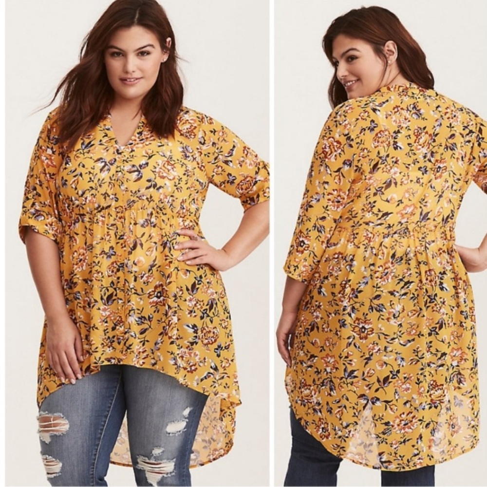 Torrid Lexi Hi-Lo Chiffon Tunic | 1x